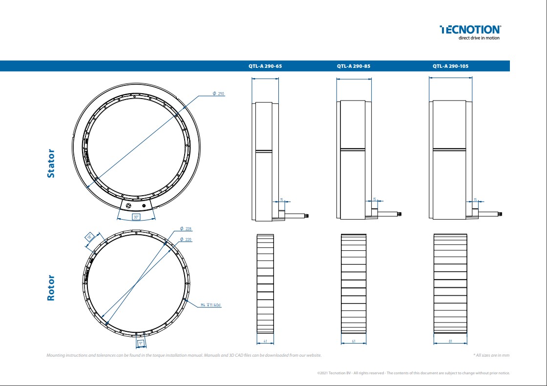 QTL 290 Series DWG